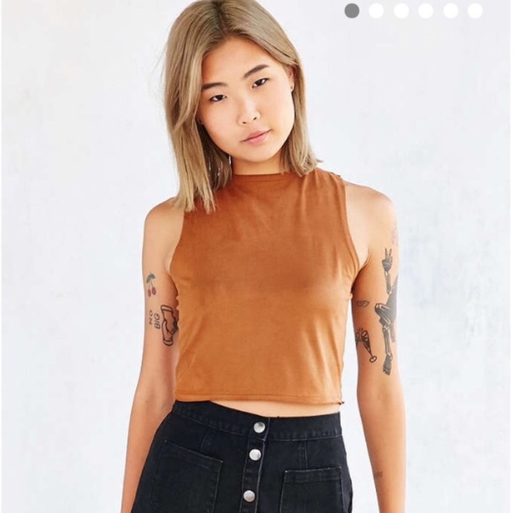 Urban Outfitters medium brown crop top